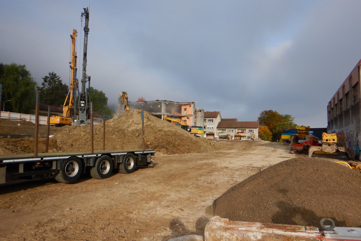 Bahntransportpflicht beim Schulhausbau Borrweg