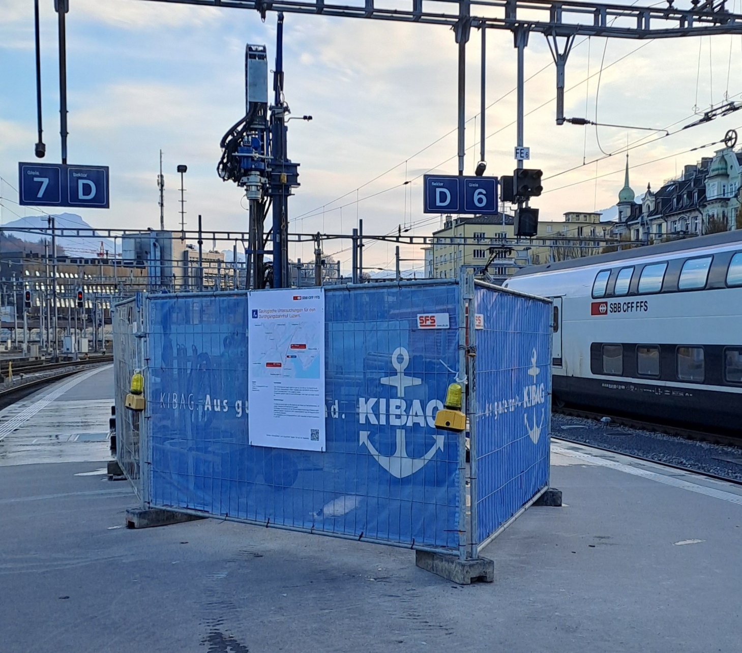 In die Tiefe für den Durchgangsbahnhof Luzern